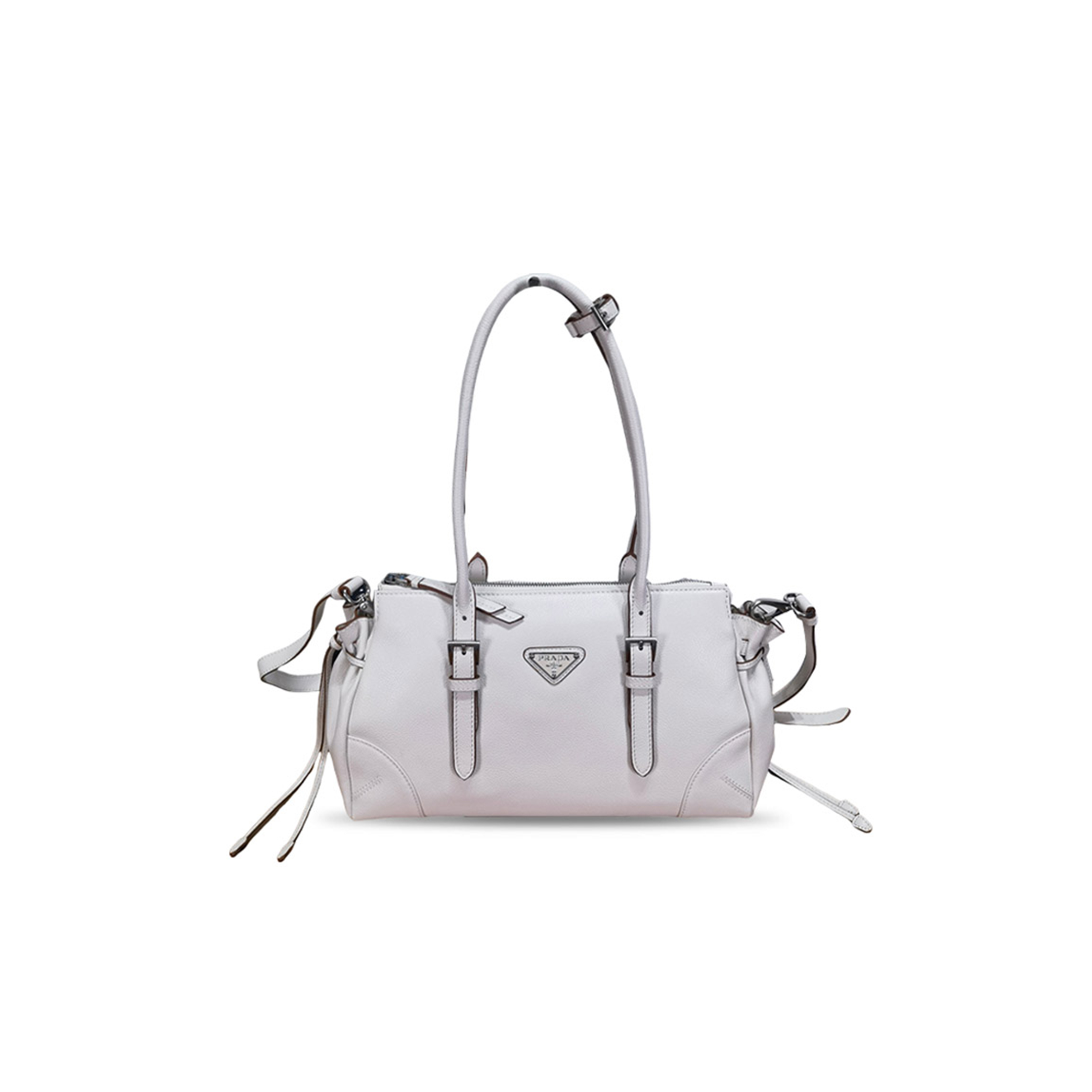 PRADA BONNIE MEDIUM ANTIQUED LEATHER TOTE BAG 1BG628 (32*17.5*10.5cm)